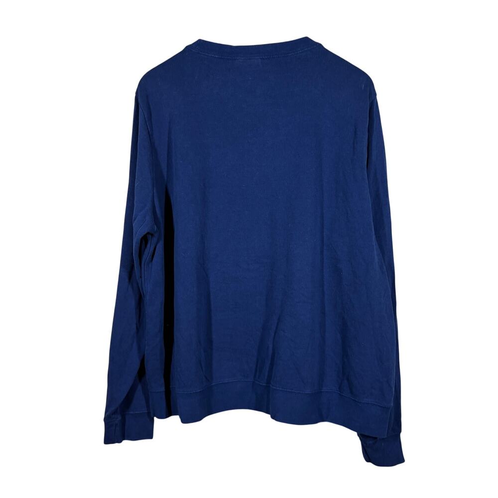 Nike 2006 Vintage Tee Long Sleeve Navy Blue Spellout Streetwear Athleisure - 1X - Picture 4 of 5